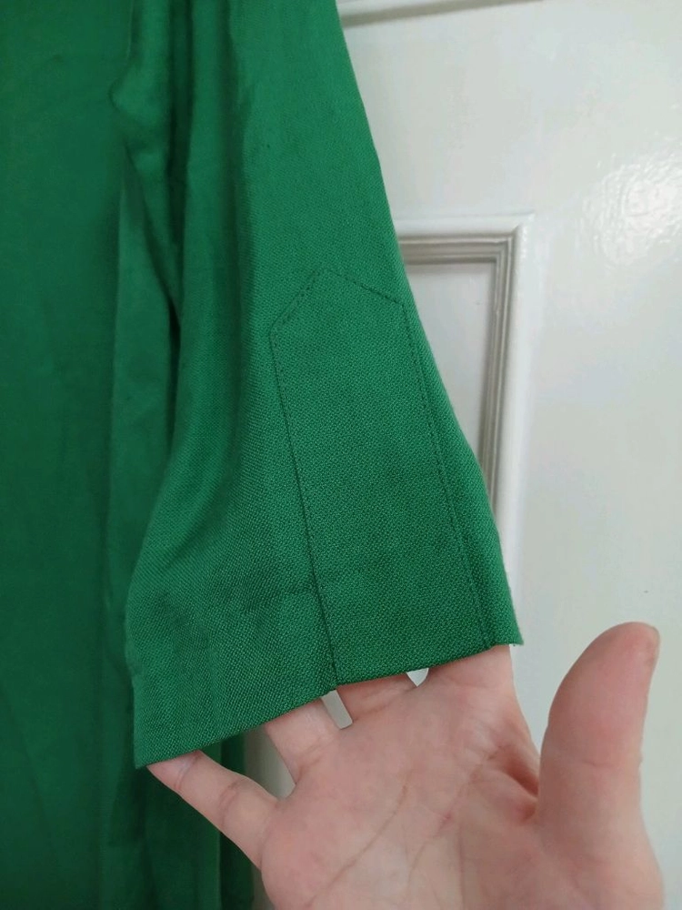 A라인 그린 롱셔츠 L 이미지