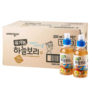 코코몽 유기농 하늘보리 200ml x 24개 x 2팩 이미지