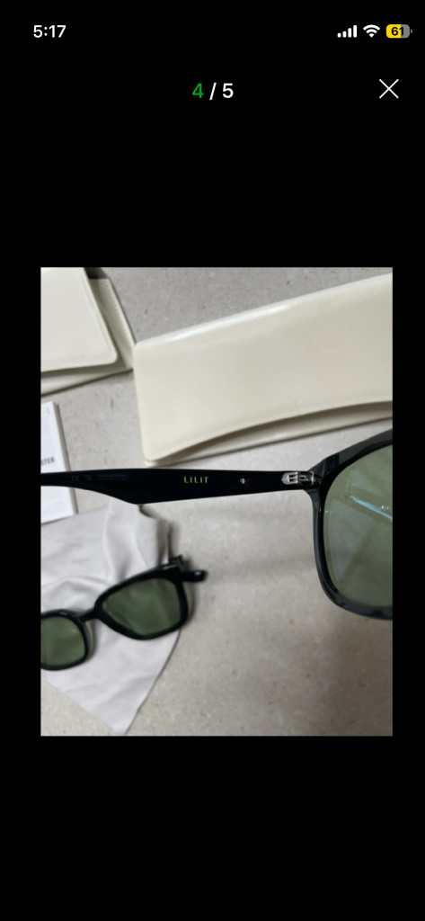 젠틀몬스터 릴리트 01(K) 블랙/그린 선글라스 이미지