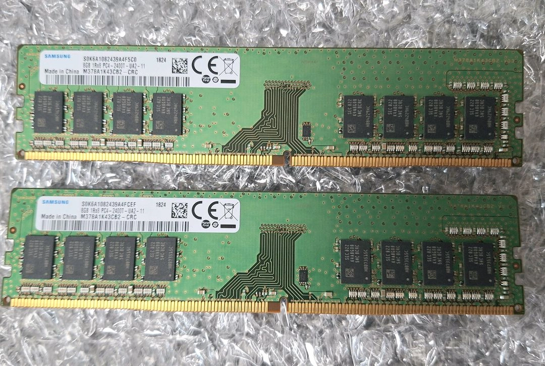 데스크탑 램 ddr4 16GB (8GBx2,삼성,2400) 이미지