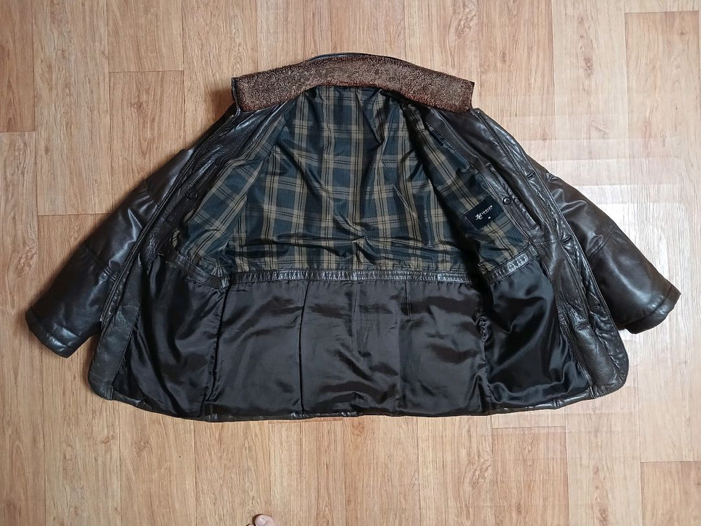 인디안(정품) 남성 구스 다운 (양가죽) 패딩 자켓 (브라운) (95~100슬림) (상태 깨끗하고 좋아요) 이미지