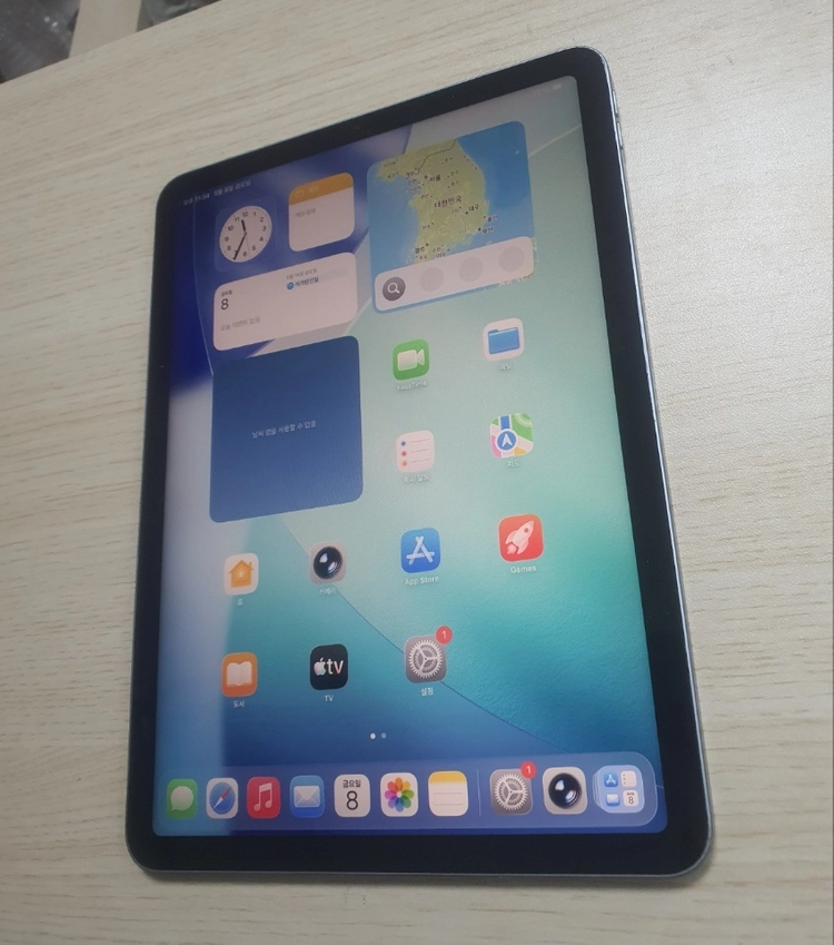 아이패드 에어4 스카이블루 64gb s급 외관 이미지