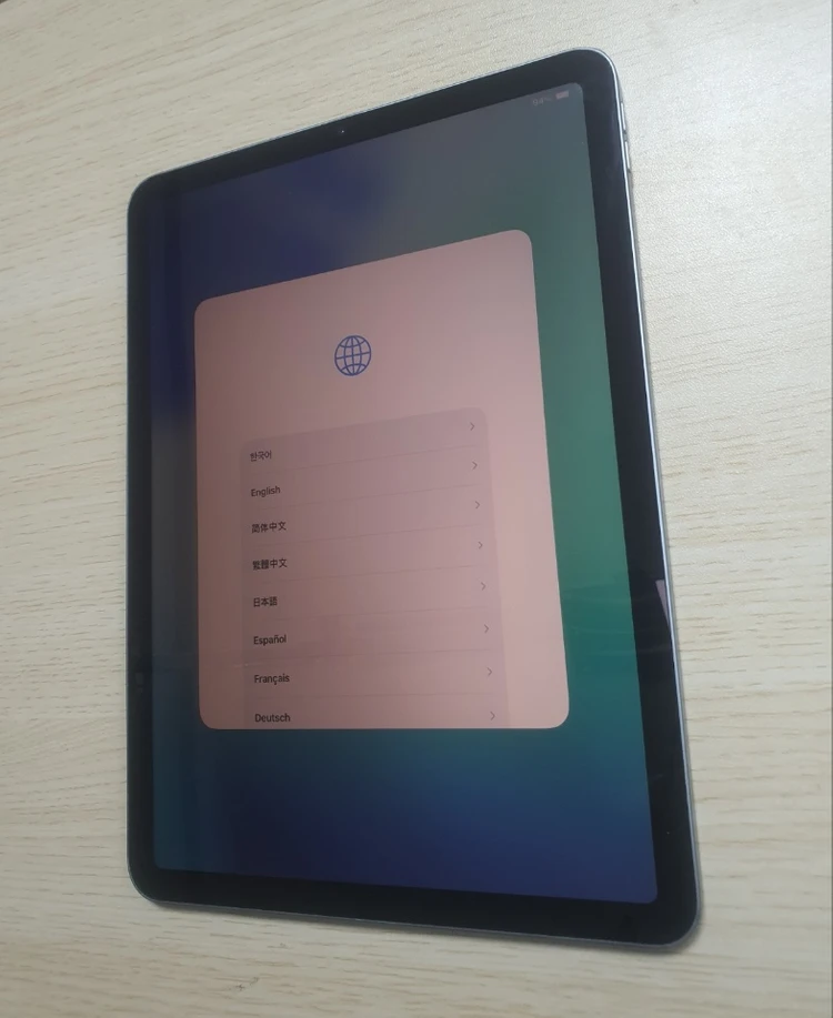 아이패드 에어4 스카이블루 64gb B급 외관 이미지
