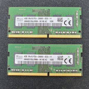 하이닉스 ddr4 4gb 2666v sodimm 노트북 램 이미지