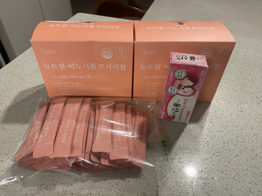 엽산 증정 뉴트원 이노시톨 프리미엄 60포 2박스+31개 미개봉 새상품 이미지