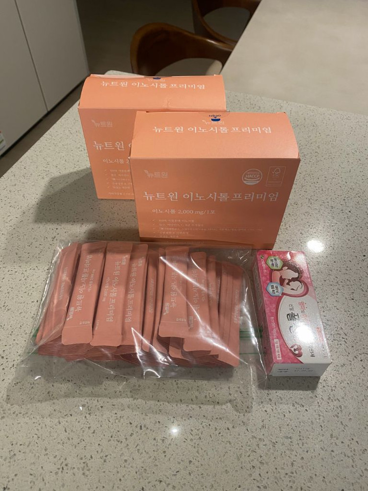 엽산 증정 뉴트원 이노시톨 프리미엄 60포 2박스+31개 미개봉 새상품 이미지