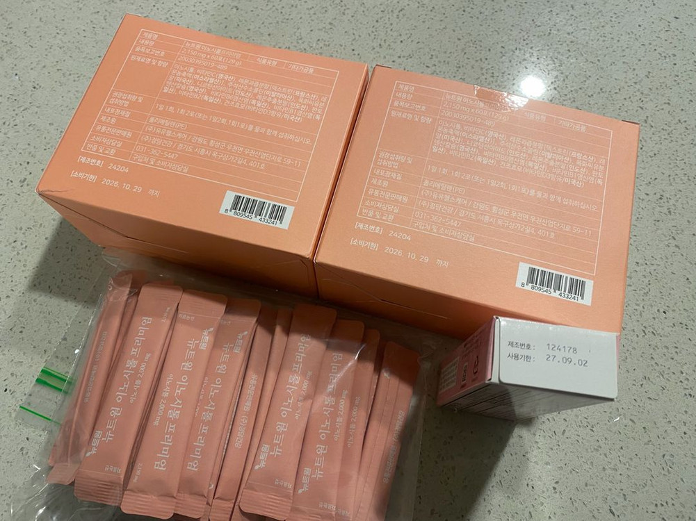 엽산 증정 뉴트원 이노시톨 프리미엄 60포 2박스+31개 미개봉 새상품 이미지