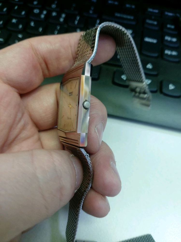세이코 돌체 사각 메쉬 시계 이미지