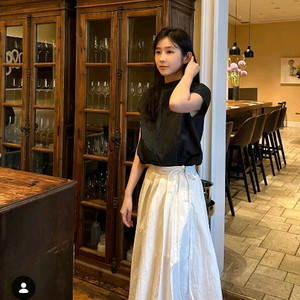 유에르) 박지현 플리츠 롱 스커트 s사이즈 이미지