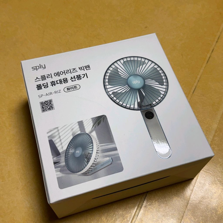 로이체 폴더블 휴대용 빅팬 접이식 탁상용 대형 선풍기 핸디팬 RHF-400B 미개봉 새상품 판매합니다. 이미지