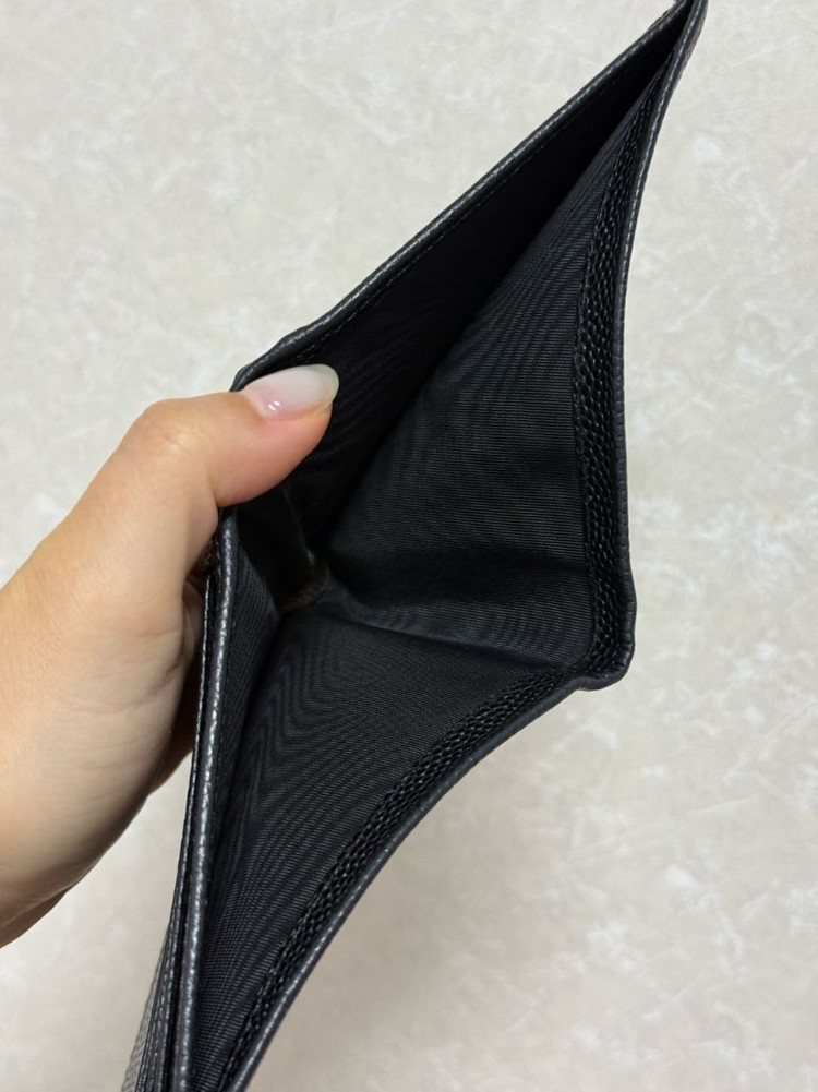 페레가모 간치니 반지갑 남성지갑 블랙 이미지