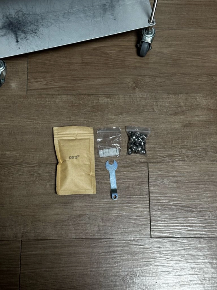 롬버스랩 모듈 선반 3단 + 캐스터 + 파츠세트 구성 이미지