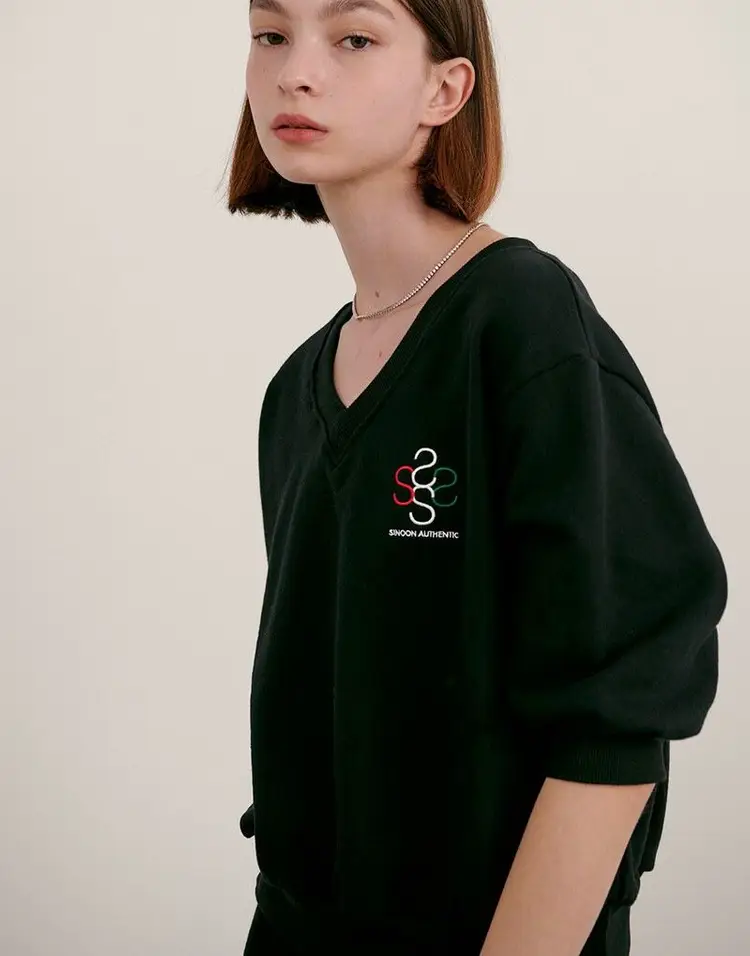 시눈 SINOON 하프 슬리브 스웻셔츠 이미지