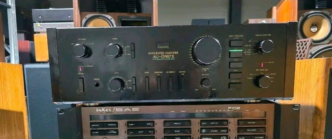 출력 180W SANSUI AU-D907X 빈티지 명기 앰프 이미지