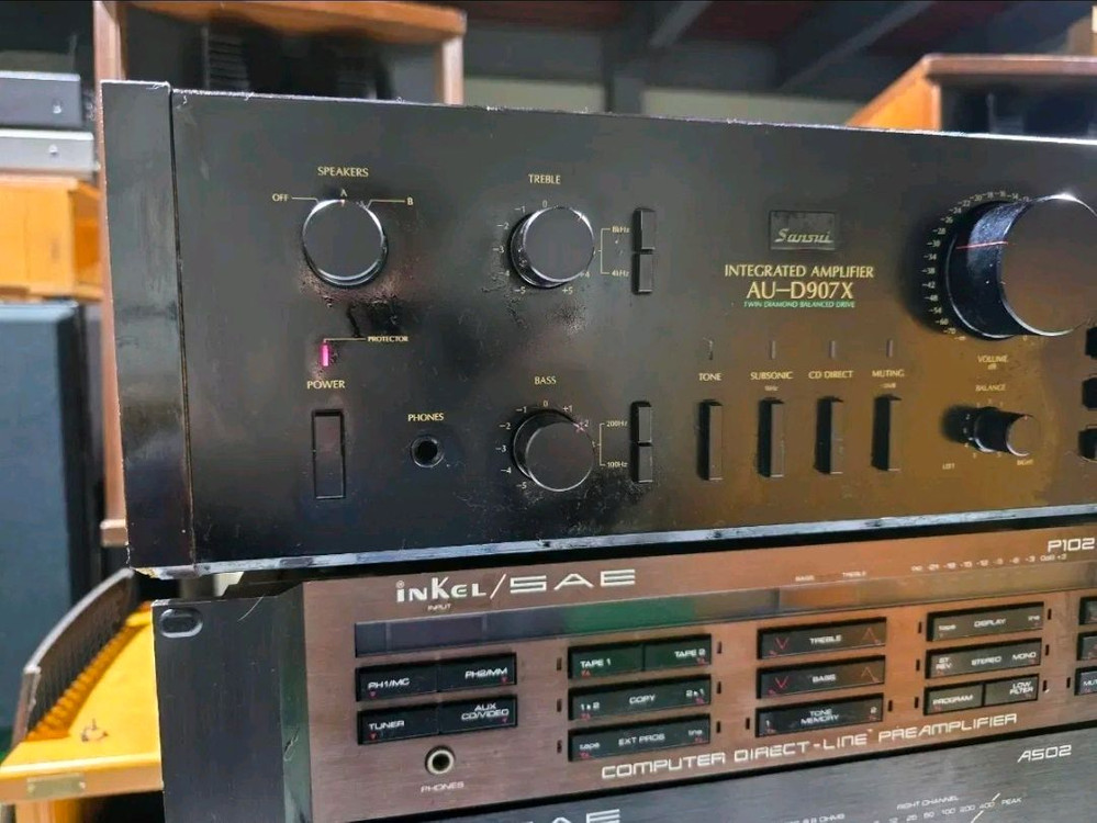 출력 180W SANSUI AU-D907X 빈티지 명기 앰프 이미지