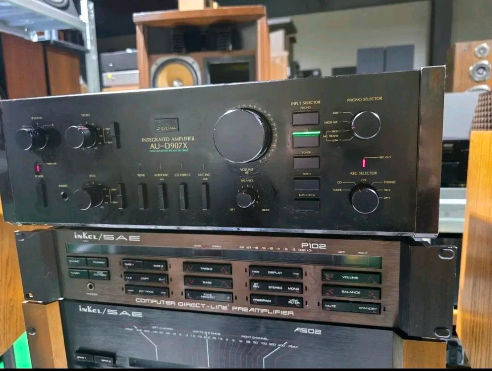 출력 180W SANSUI AU-D907X 빈티지 명기 앰프 이미지