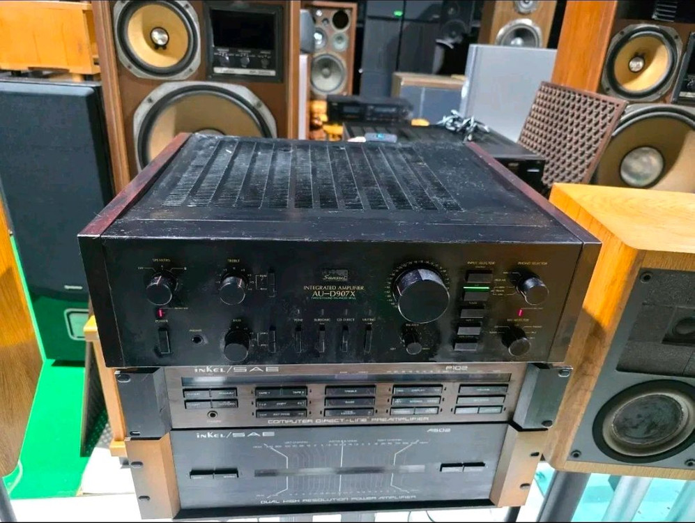 출력 180W SANSUI AU-D907X 빈티지 명기 앰프 이미지