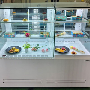 카페용 콤비 듀얼 마카롱 샌드위치 케잌 베이커리 디저트 냉동냉장 쇼케이스 저온콤프 이미지