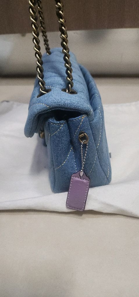 코치 태비26 데님 체인백 이미지