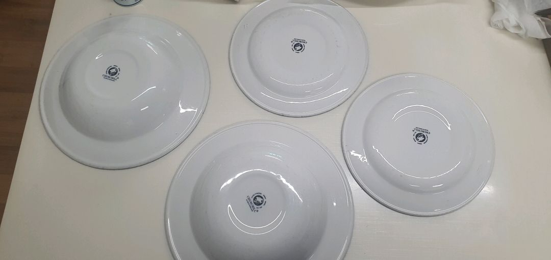 처칠Churchill 칼리코 블루 친츠 패턴 림수프볼 2&샐러드접시2 이미지