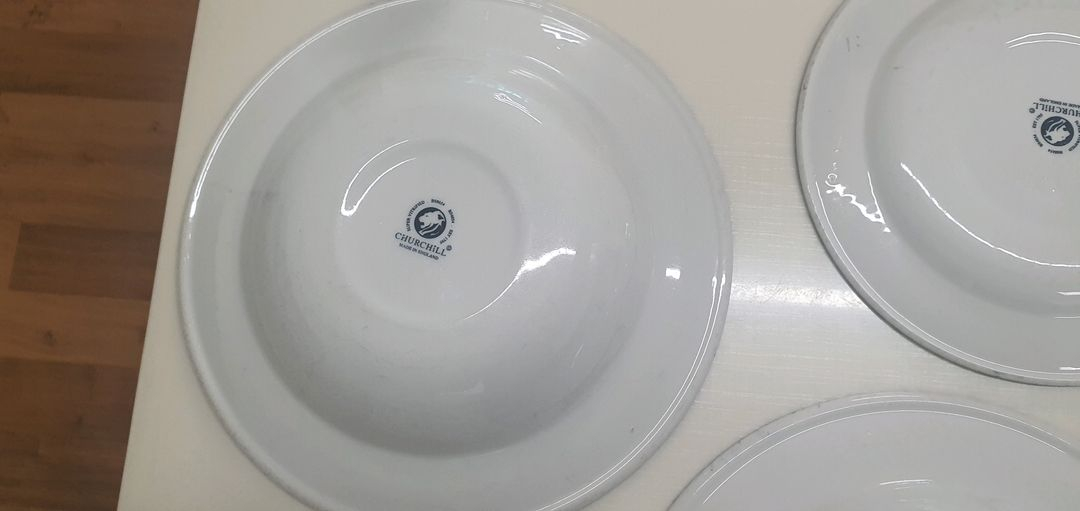 처칠Churchill 칼리코 블루 친츠 패턴 림수프볼 2&샐러드접시2 이미지