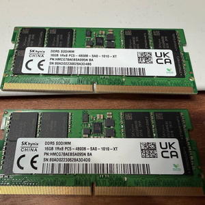 SK하이닉스 DDR5 16GB 메모리 2개 세트(총 32gb) 이미지
