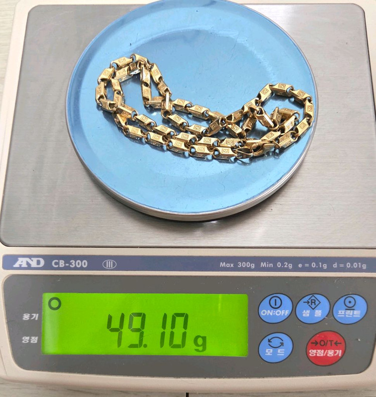 18k목걸이,남성목걸이,할로우목걸이,금목걸이 이미지