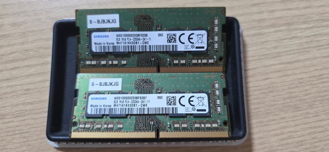 삼성 ddr4 3200 8Gb 노트북 램 메모리 2개 이미지