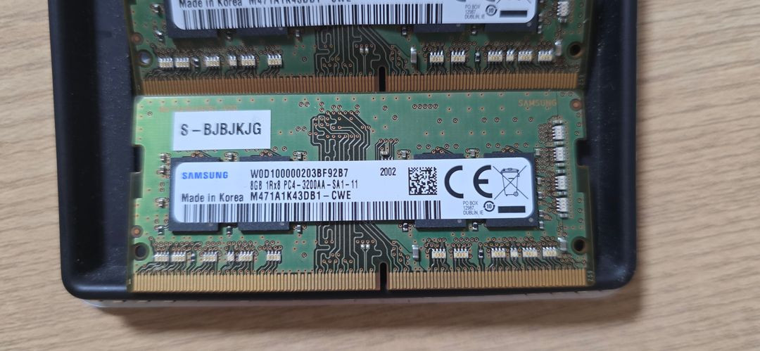 삼성 ddr4 3200 8Gb 노트북 램 메모리 2개 이미지