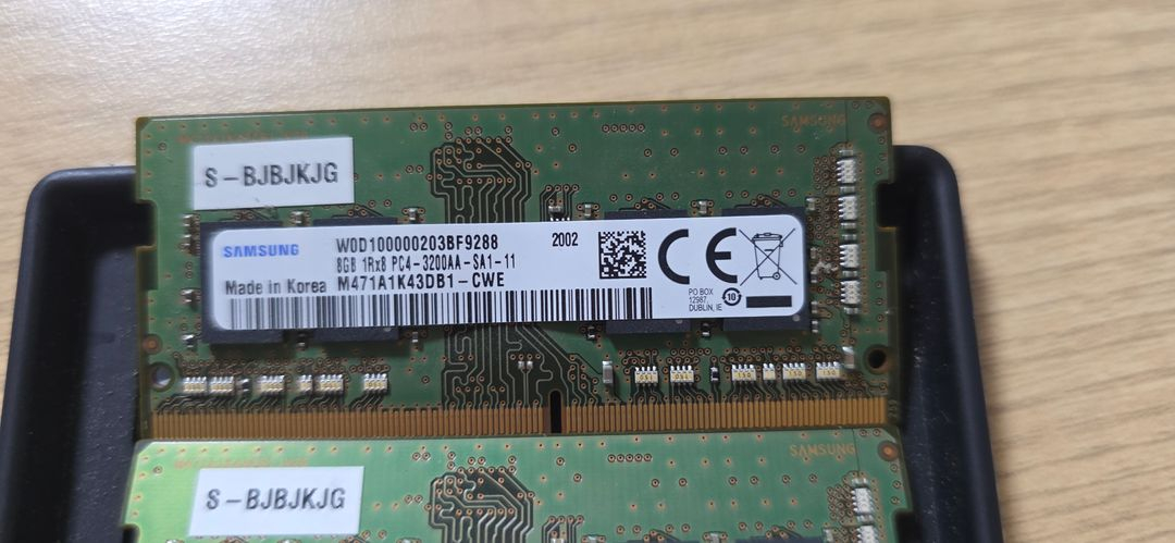 삼성 ddr4 3200 8Gb 노트북 램 메모리 2개 이미지