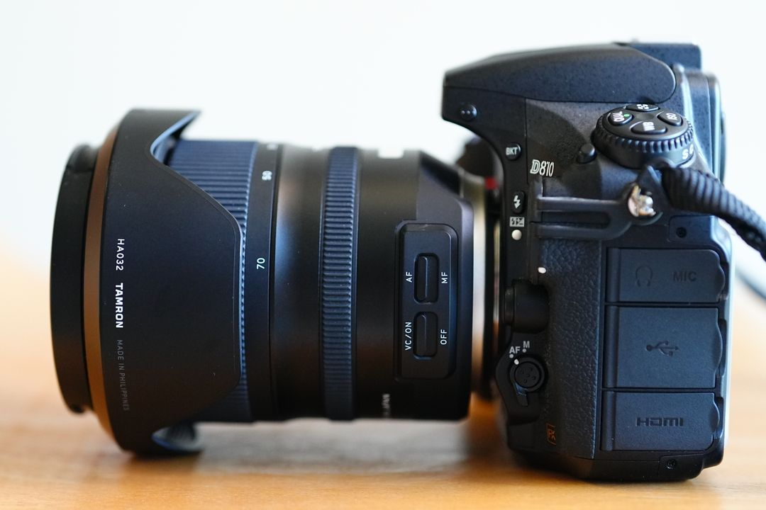 니콘 D810 풀프레임 DSLR 카메라 + 탐론 24-70mm 렌즈 세트 이미지