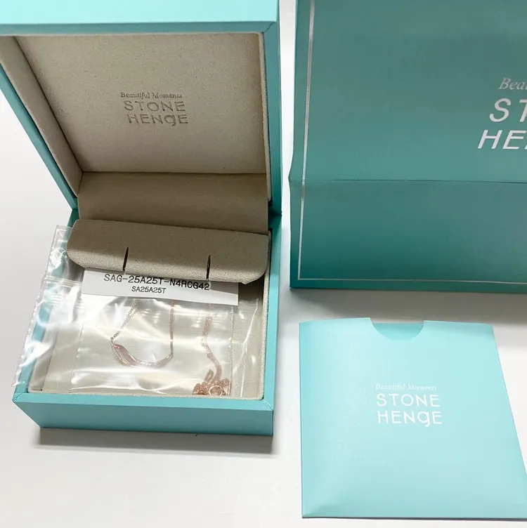새상품- 스톤헨지 결 14k 목걸이 SA25A25T 이미지