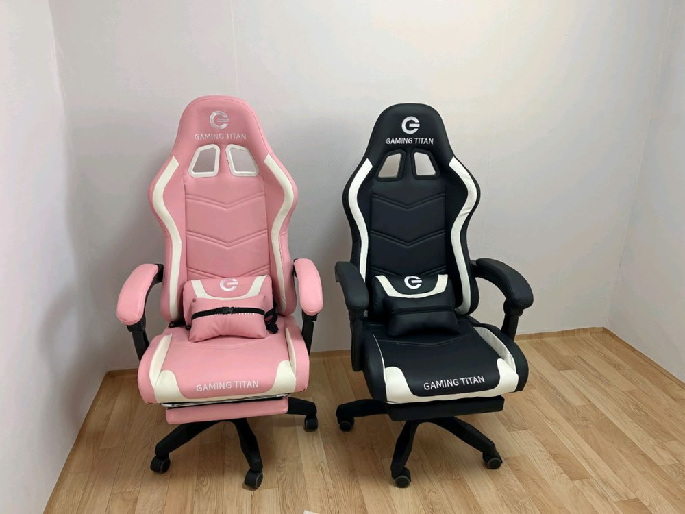 [무료배송+사은품]PC방 리클라이닝 게이밍 레이싱 가죽 사무용 학생 컴퓨터 책상 의자 이미지