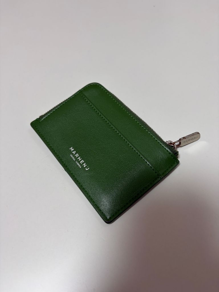 마르헨제이 그린애플 카드지갑 사용감있는 상품 보증서 이미지