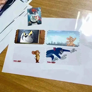 톰과 제리 오리지널 티켓 그립톡 메가박스 오티 특전 영화 굿즈 이미지