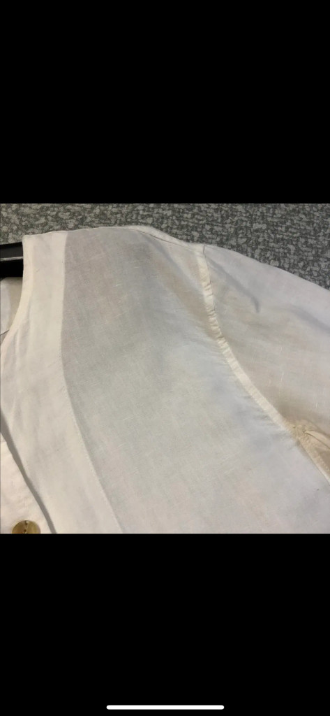 제평 바리 린넨 자켓 재킷 간절기 점퍼 아이보리 화이트 크림 올드머니룩 이미지