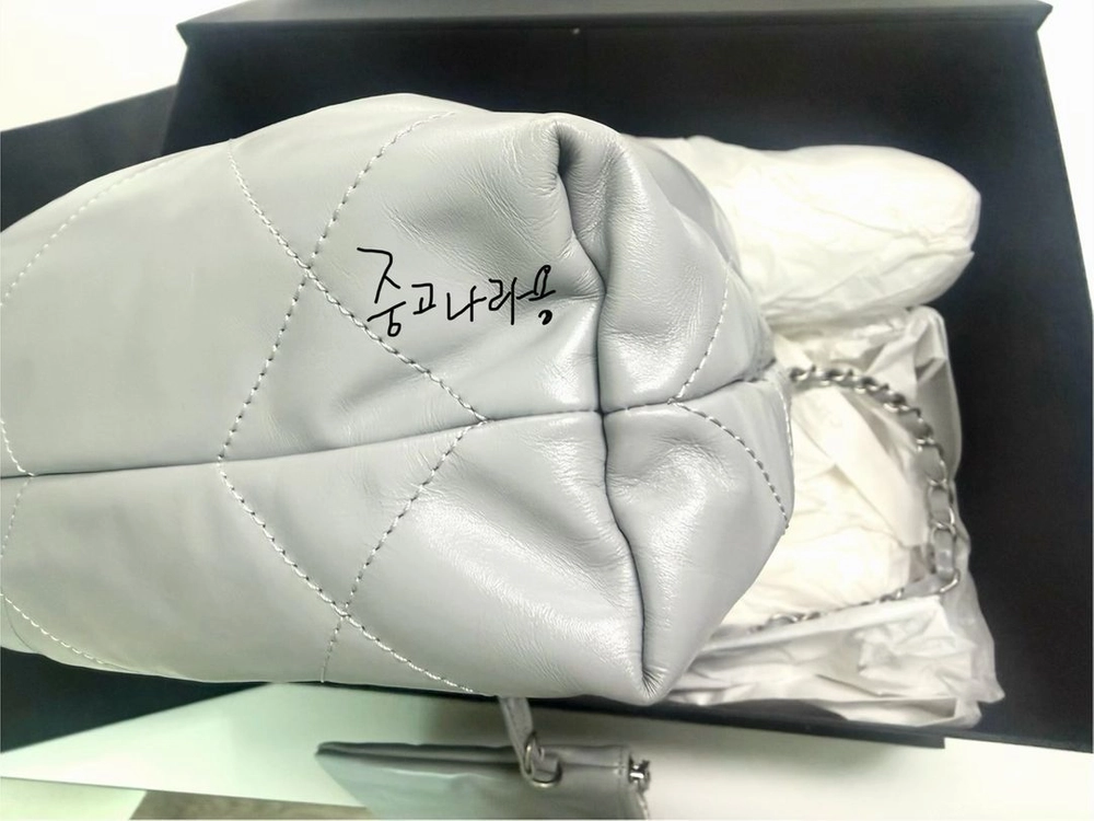 샤넬 22백 스몰 그레이 은장 이미지