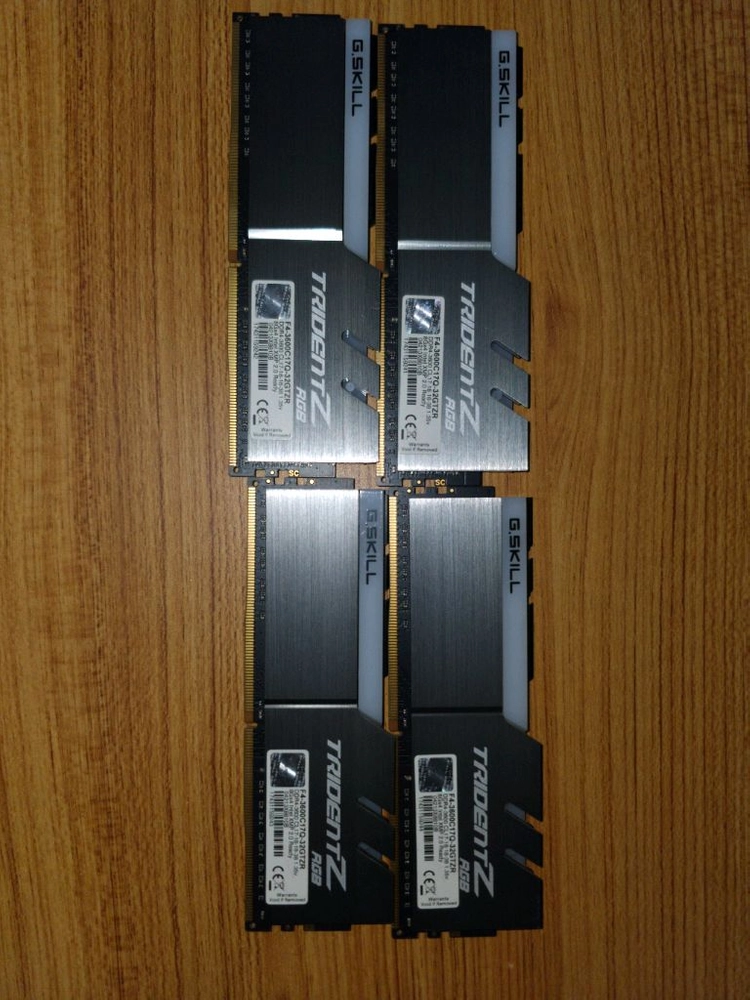 g.sikl DDR4 램 cl17 3600 8g*4ch 총합 32GB 쿼드 키트 팝니다 이미지