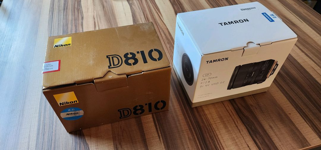 니콘 D810 풀프레임 DSLR 카메라 + 탐론 24-70mm 렌즈 세트 이미지