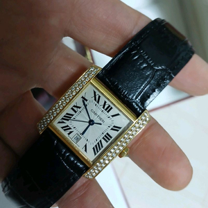 까르띠에 탱크 디버클 18k 금통 오토매틱 풀세트 이미지