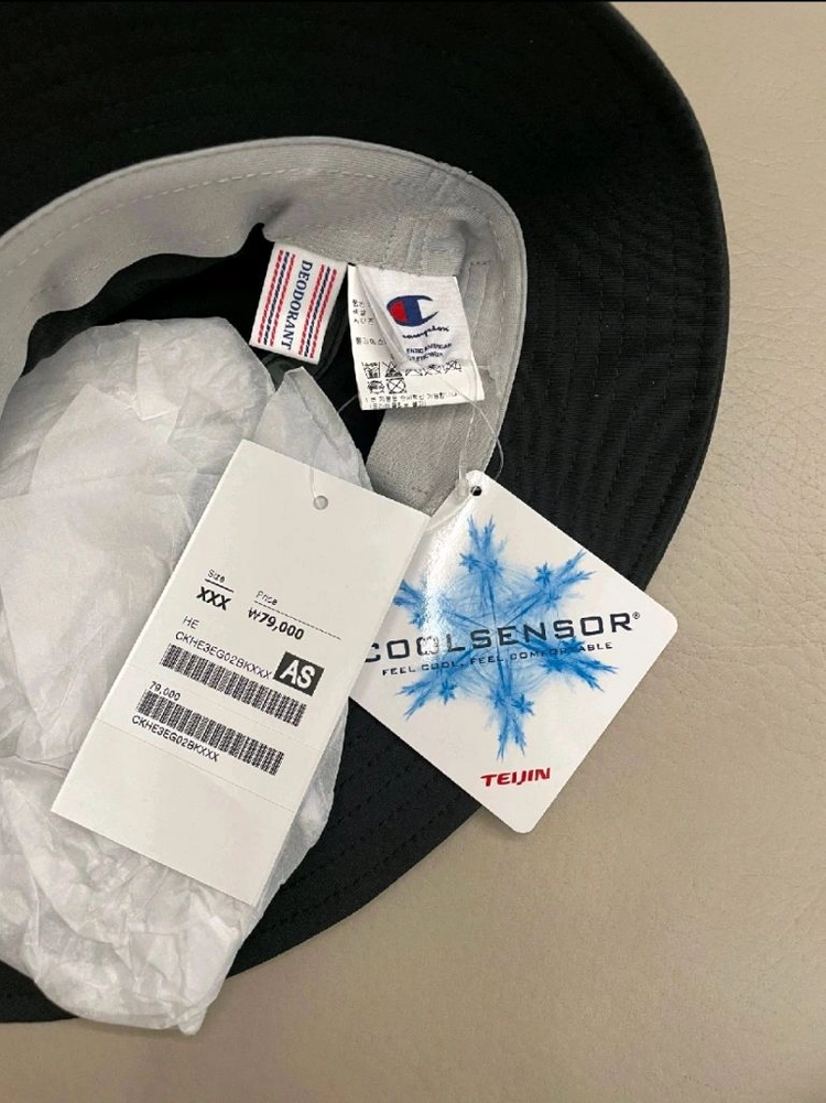 챔피온 블랙 버킷햇 (새제품) 이미지