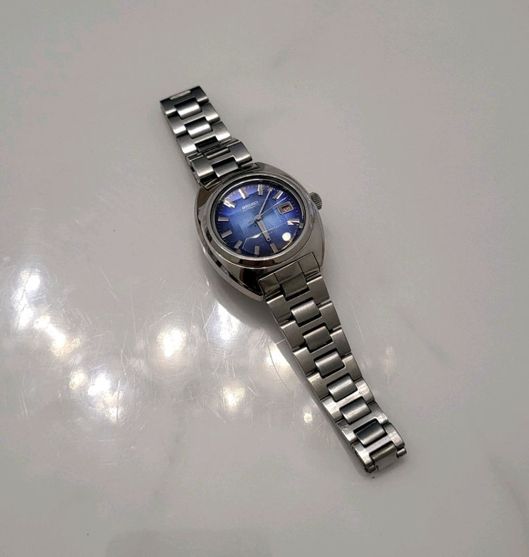 세이코 Seiko 여성용 은장 오토매틱 시계 팔찌 여성 여자 이미지