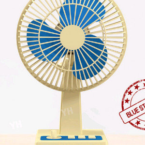 개봉전 새상품 추억의 레트로 무선 탁상용 선풍기 이미지
