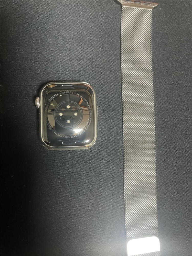 애플워치9 45mm 스테인리스 실버 밀레니즈루프모델 이미지