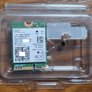 [미사용] 인텔 Intel BE200 Wi-Fi 7 무선랜/BT(v5.4) 카드 팝니다. 이미지