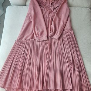 sjsj 쉬폰 플리츠 원피스 택포 4 이미지