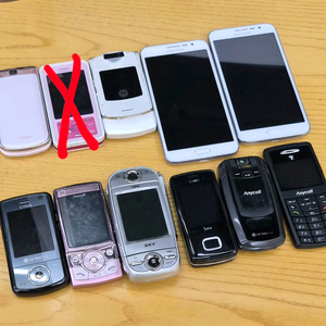 올드폰 구형폰 옛날폰 피처폰 삼성애니콜 일괄 판매 NO터스트폰 이미지
