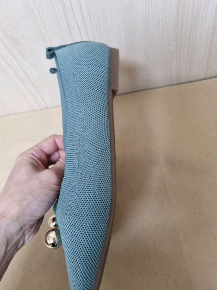 민트컬러 플랫슈즈 245mm 새제품 이미지