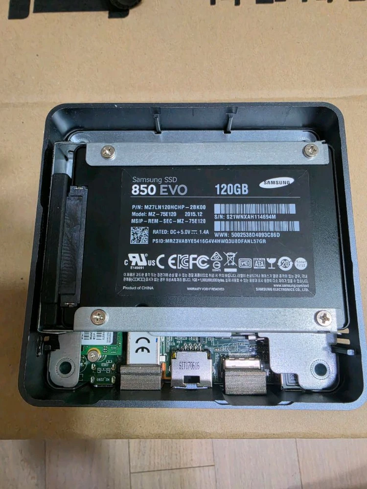 NUC7i7BNH (미니PC 베어본) 16g메모리, ssd 256 + ssd 120 이미지