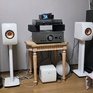 kef ls50 w2+kc62 팝니다(스탠드포함.화이트) 이미지